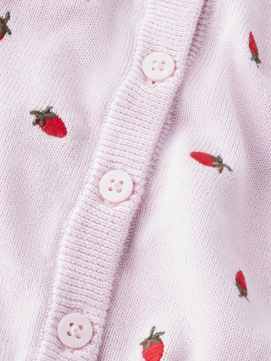 Name it EMBROIDERY KNITTED CARDIGAN, Light Lilac, highres - 13239820_LightLilac_005.jpg