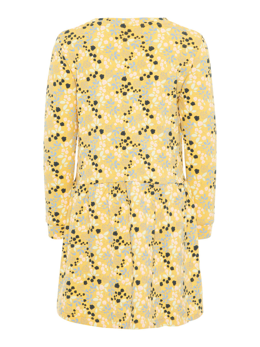 Name it LEAF PRINT DRESS, Pale Marigold, highres - 13163384_PaleMarigold_002.jpg