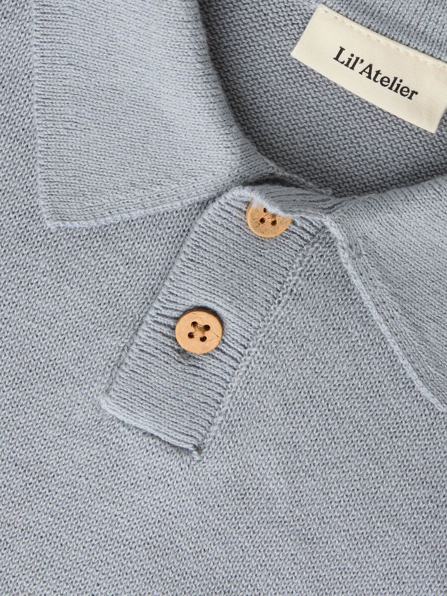 Carousel image 3 KNITTED POLO SHIRT, Sleet
