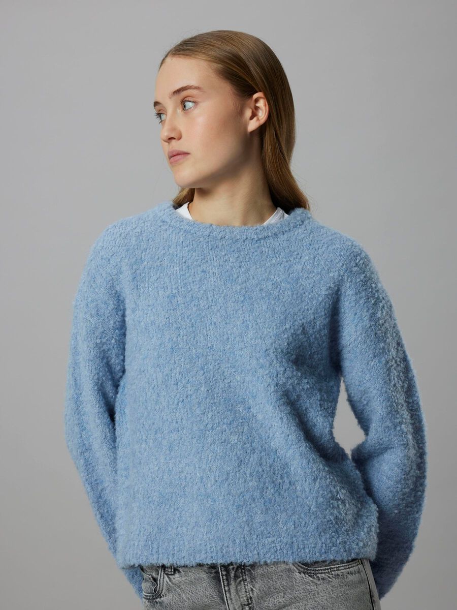 Product carousel image - SHORT KNITTED PULLOVER, Kentucky Blue | 1