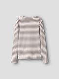 Product image thumbnail - MAILLE C&Ocirc;TEL&Eacute;E TOP &Agrave; MANCHES LONGUES, Mocha Meringue | 2