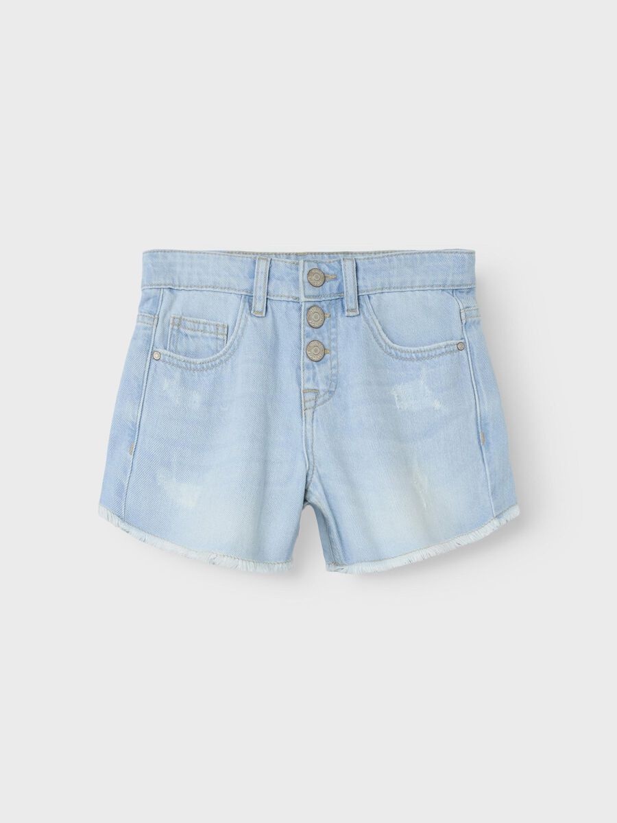 name it BAGGY-PASSFORM JEANSSHORTS, Light Blue Bleached Denim, highres - 13229304_LightBlueBleachedDenim_003.jpg