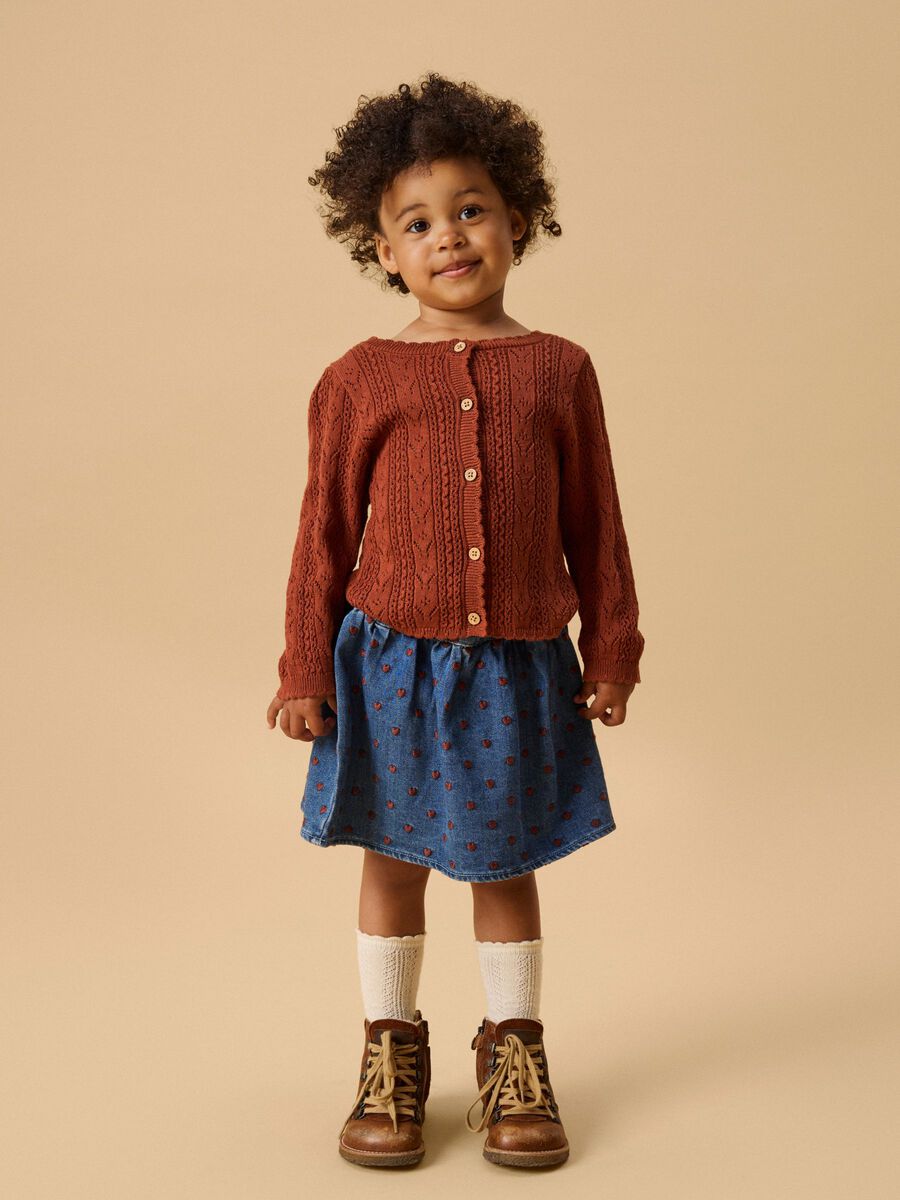 Product carousel image - KNITTED CARDIGAN, Maple Syrup | 2