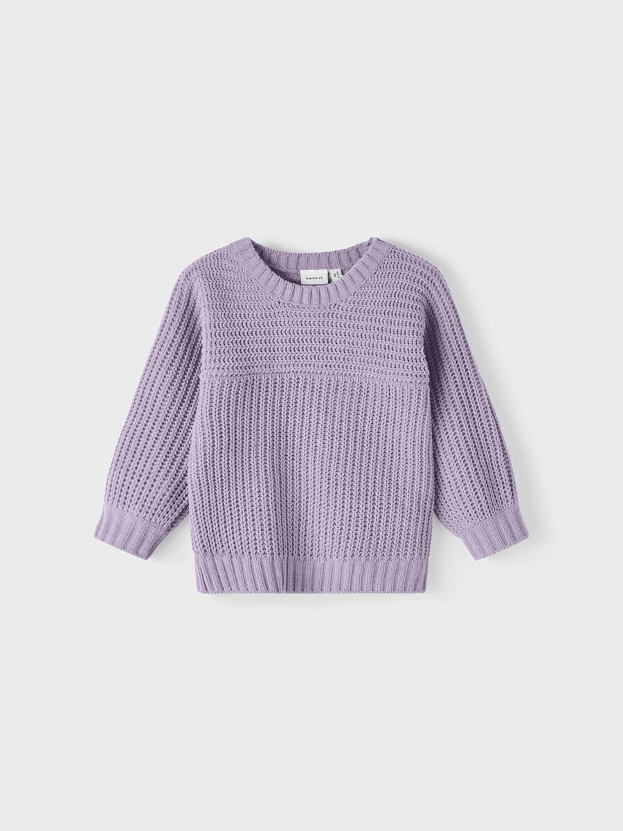 Name it CHENILLE KNITTED PULLOVER, Orchid Petal, highres - 13210171_OrchidPetal_003.jpg