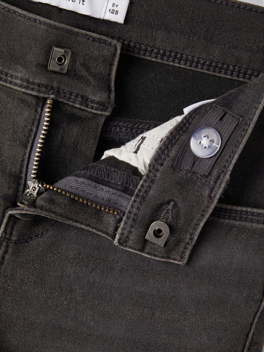 Carousel image - COUPE SKINNY JEAN, Dark Grey Denim | 6