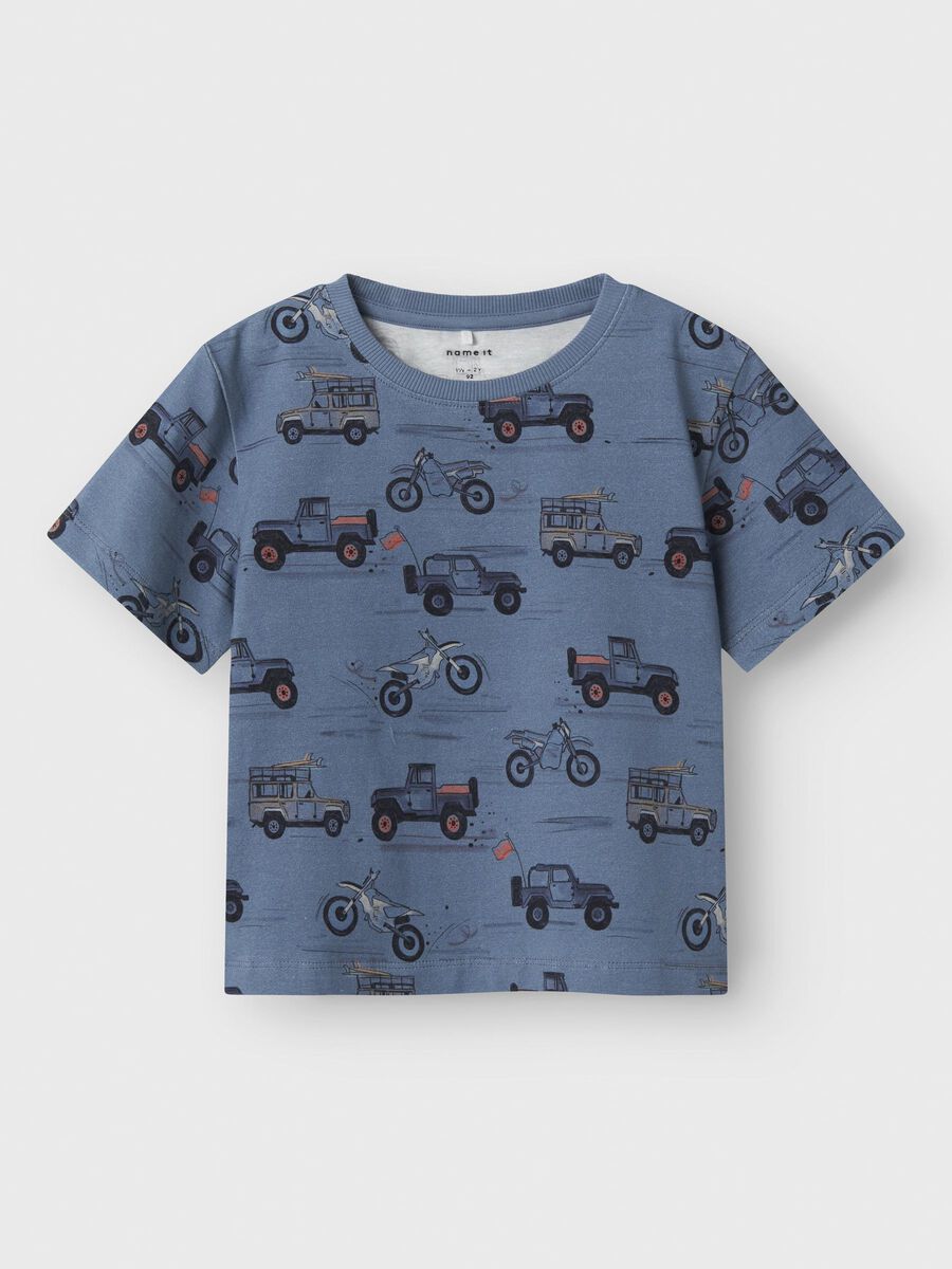name it ORGANIC COTTON T-SHIRT, Blue Mirage, highres - 13243247_BlueMirage_003.jpg