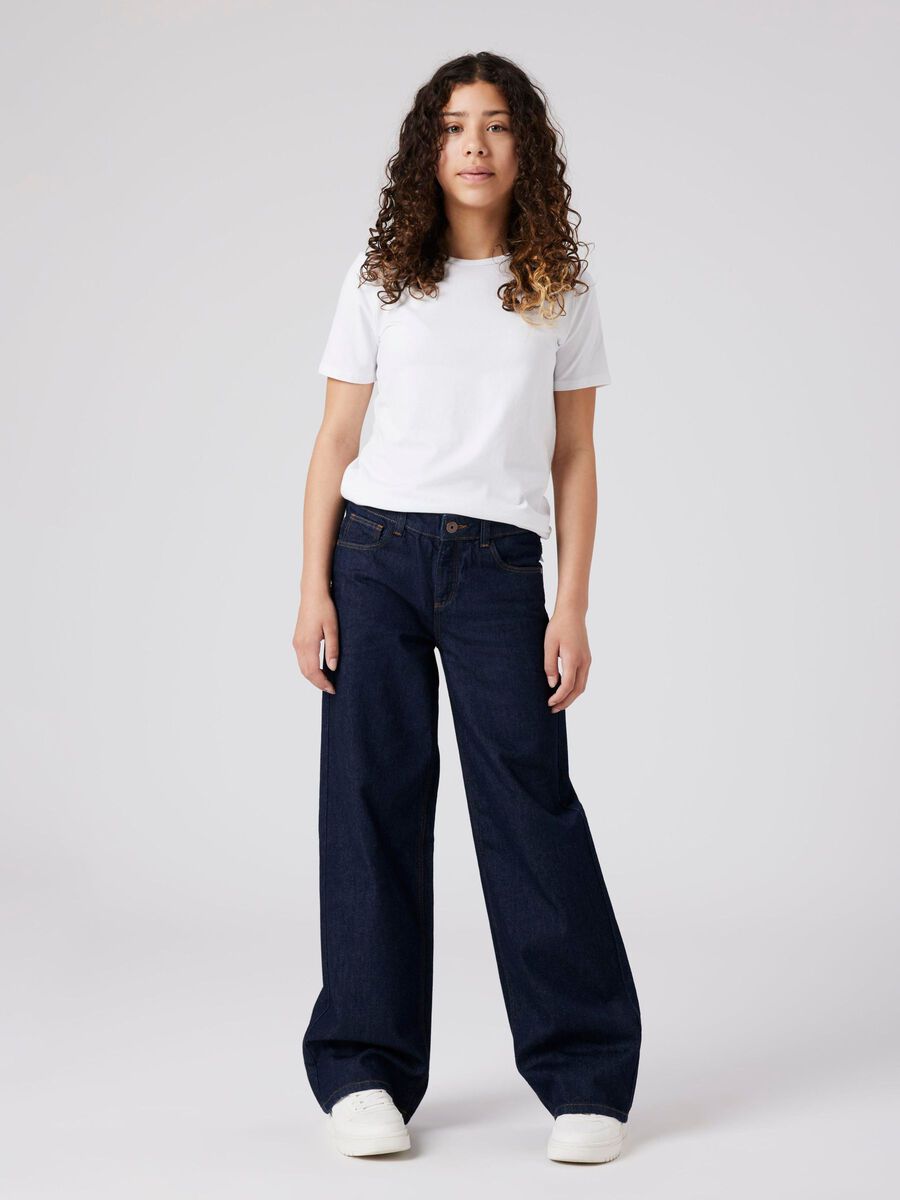 Carousel image 2 WIDE FIT JEANS, Dark Blue Denim