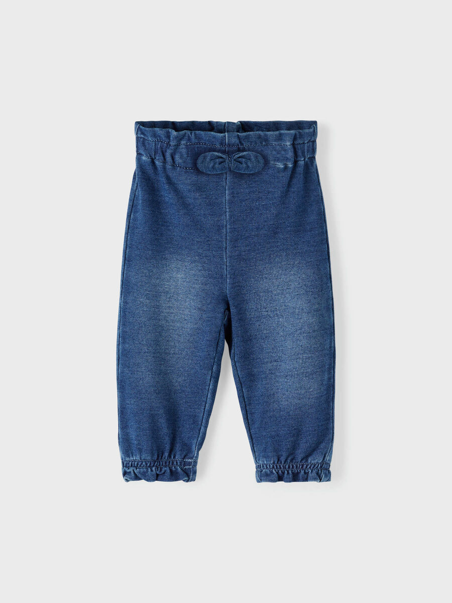 name it BAGGY FIT DENIM SWEATPANTS, Dark Blue Denim, highres - 13204594_DarkBlueDenim_003.jpg