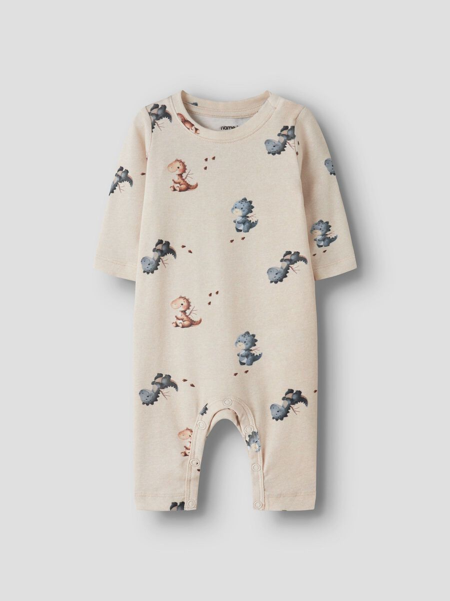 Product carousel image - PRINTED JUMPSUIT, Peyote Melange | 2