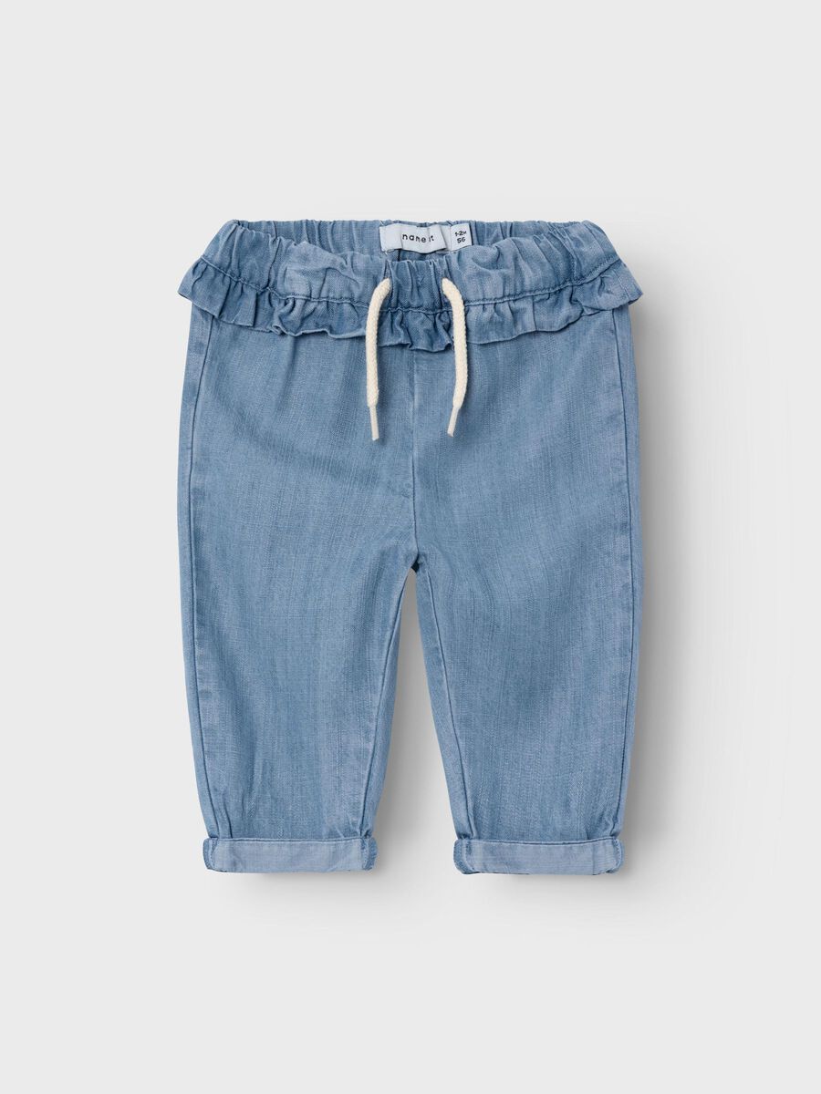 name it BAGGY FIT JEANS, Light Blue Denim, highres - 13214044_LightBlueDenim_003.jpg