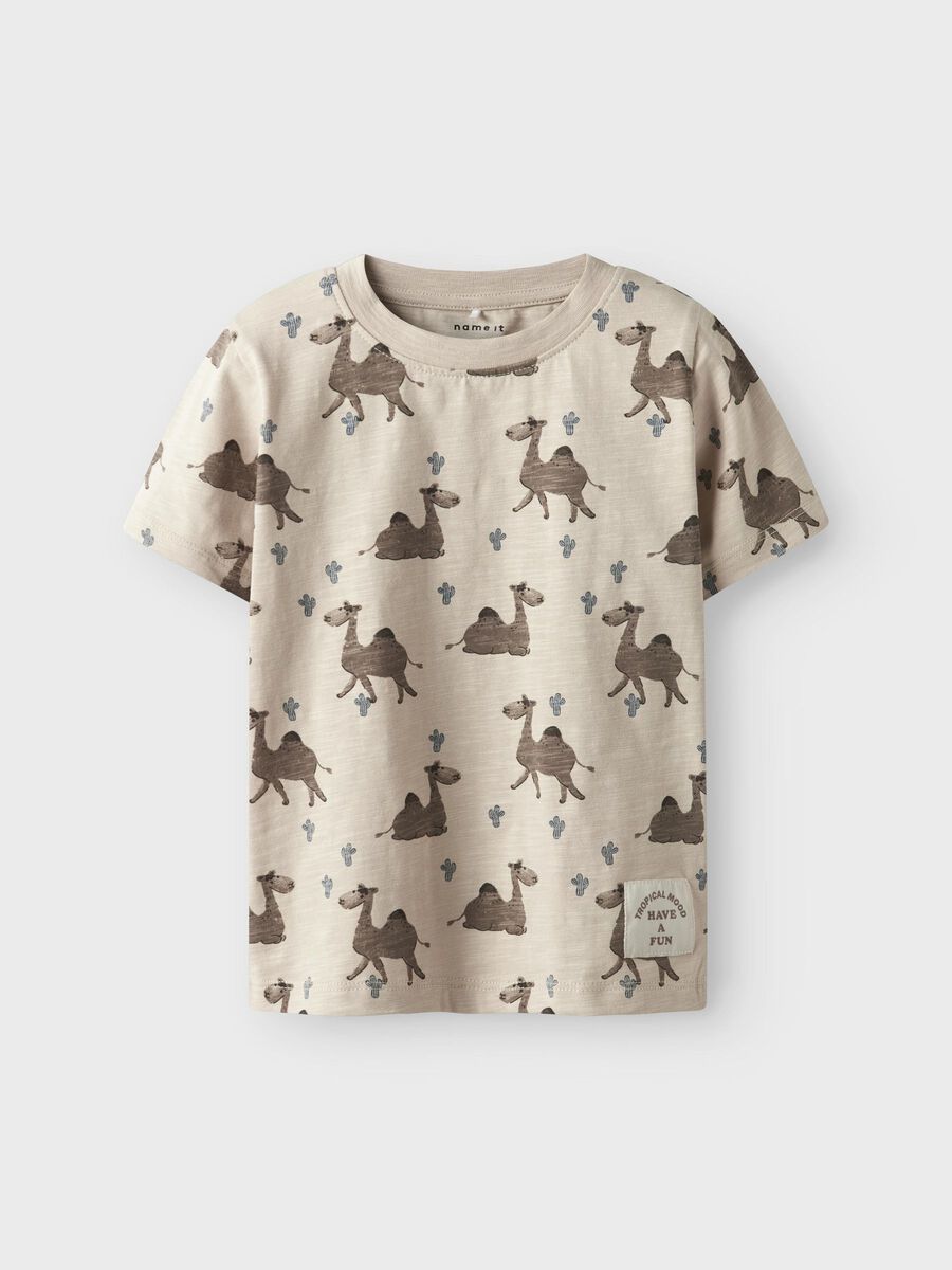 name it ORGANIC COTTON T-SHIRT, Peyote, highres - 13243339_Peyote_003.jpg