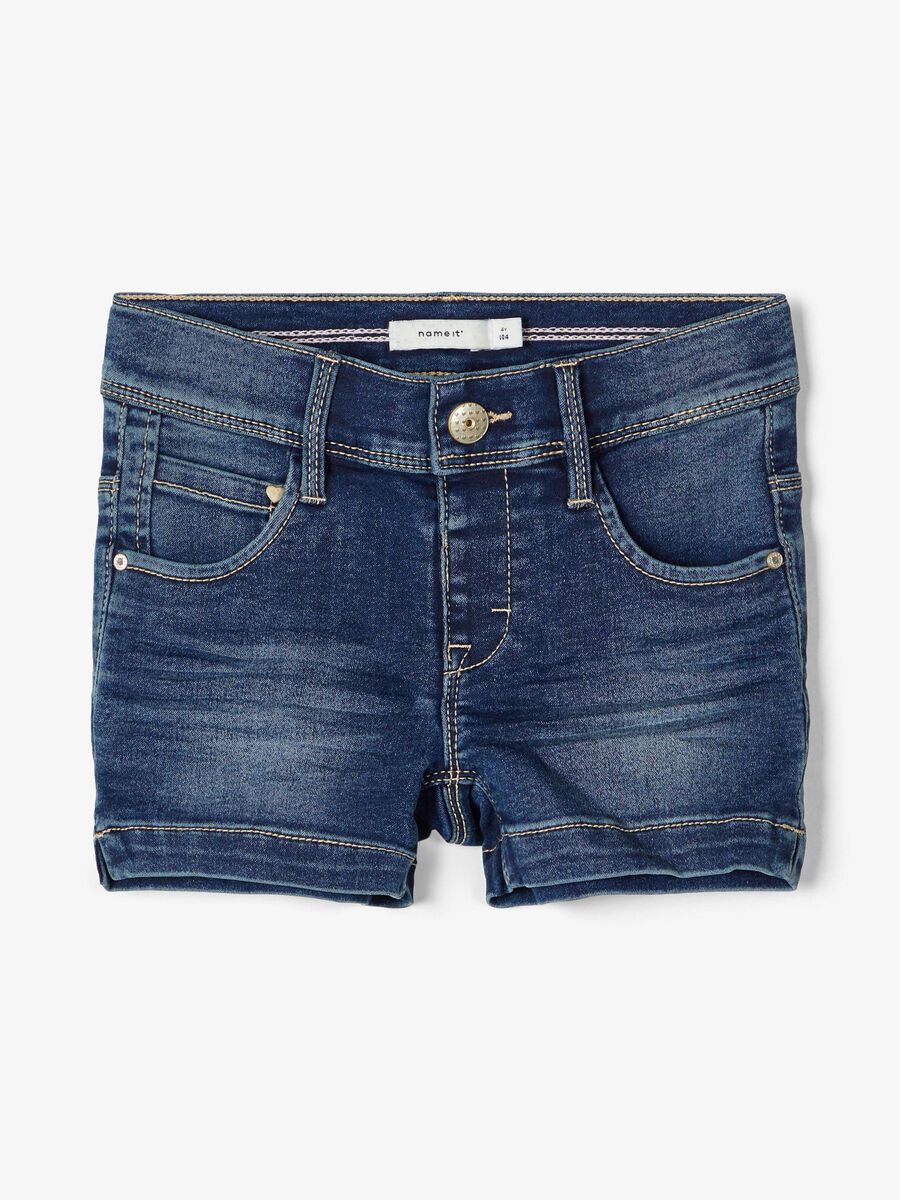 Name it COUPE SLIM SHORTS EN JEAN, Medium Blue Denim, highres - 13173413_MediumBlueDenim_003.jpg