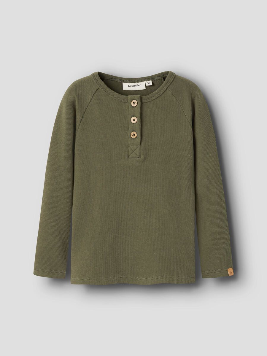 Product carousel image 1 ORGANIC COTTON TOP, Winter Moss