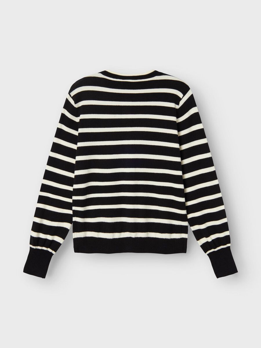 Product carousel image - LONG SLEEVED KNITTED CARDIGAN, Black | 2