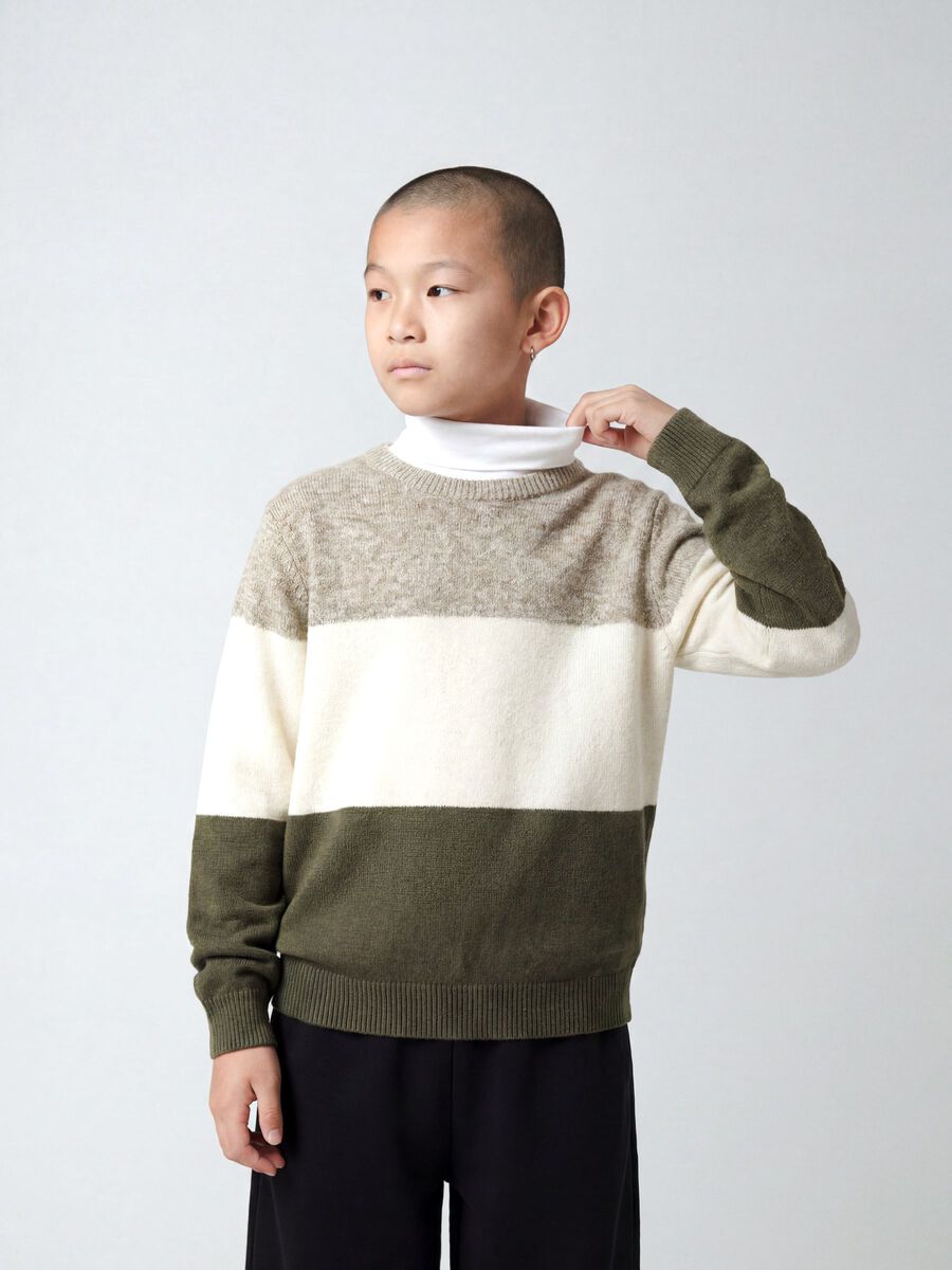 Product carousel image 1 LONG SLEEVED KNITTED PULLOVER, Mermaid