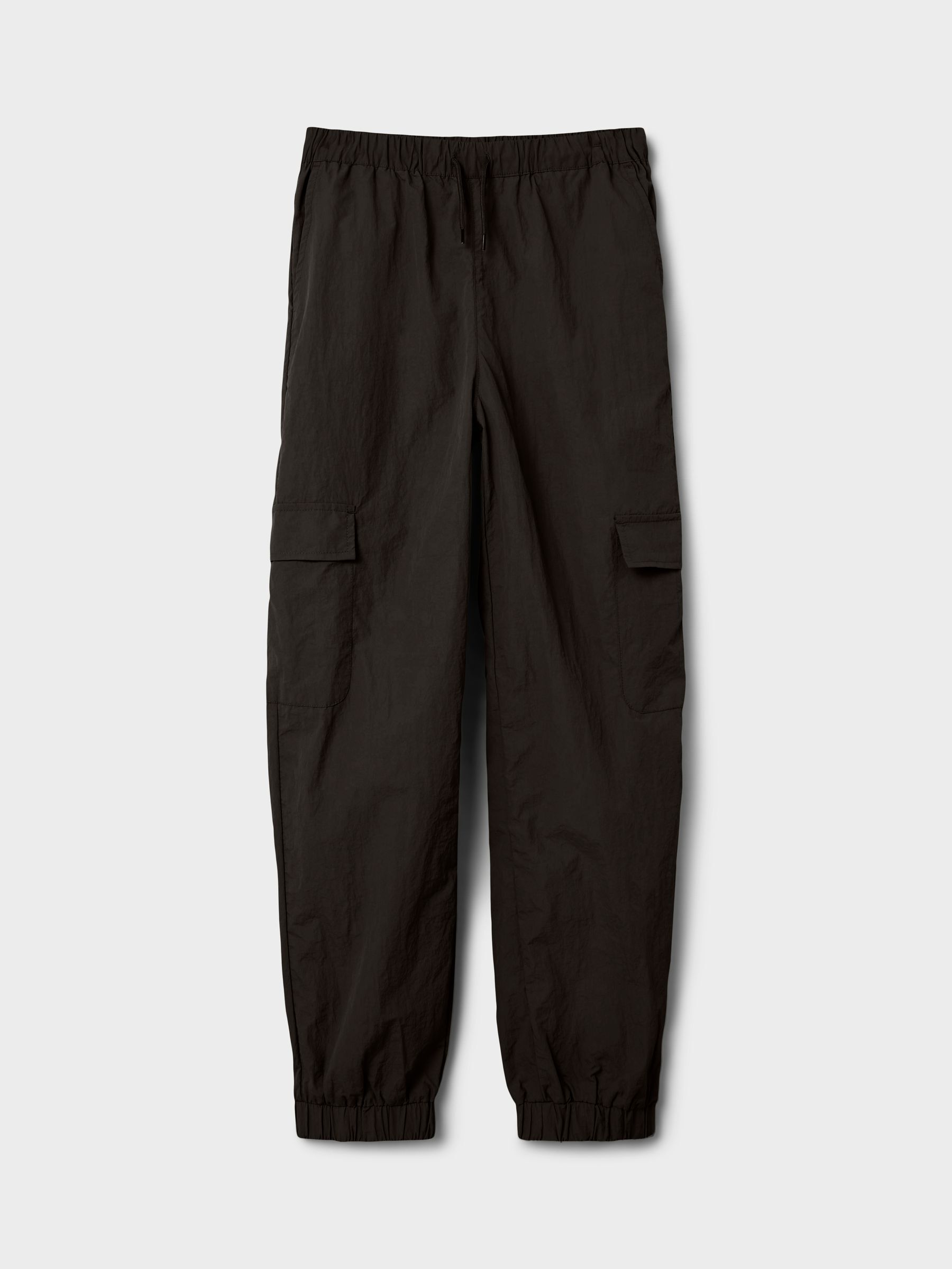 Girls black cheap cargo trousers