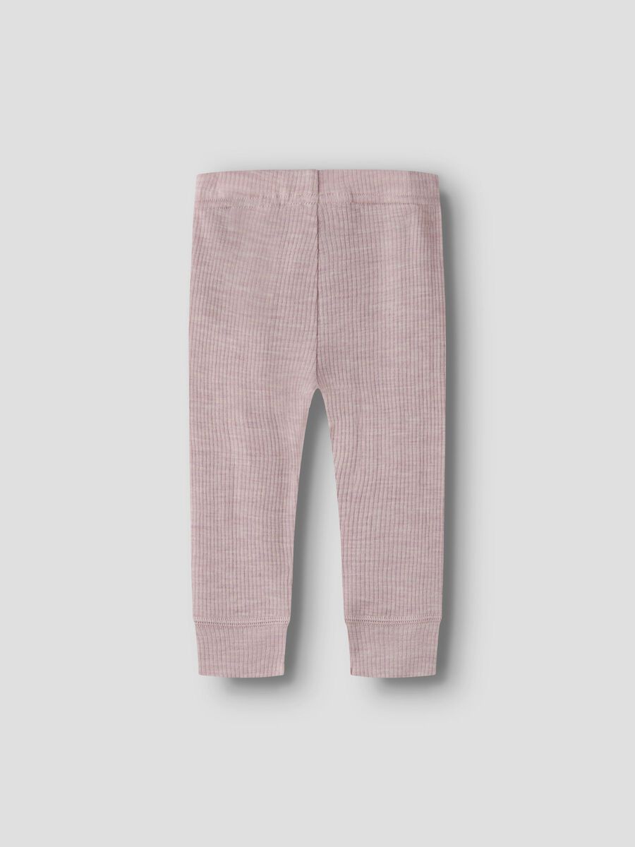 Carousel image 3 MERINO WOOL LEGGINGS, Violet Ice