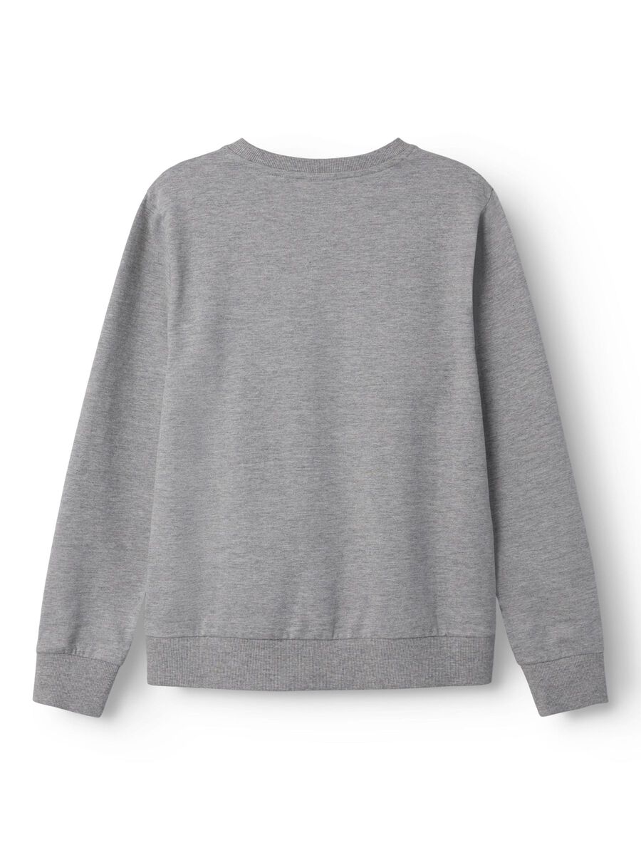 Carousel image 3 UNBRUSHED SWEATSHIRT, Grey Melange