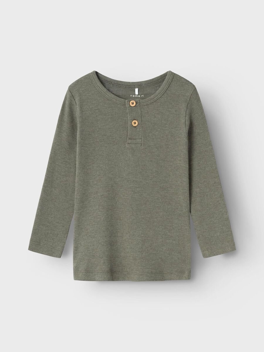 name it RIB BUTTON LONG SLEEVED TOP, Dusty Olive, highres - 13198045_DustyOlive_925484_003.jpg