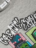 Name it À IMPRIMÉ « MINECRAFT » SWEAT-SHIRT, Grey Melange, highres - 13211509_GreyMelange_005.jpg