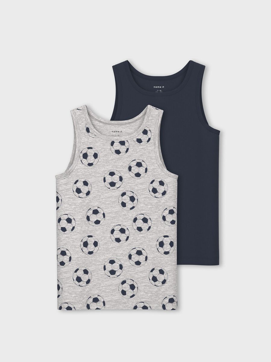 Name it FOOTBALL 2-PACK TANK TOP, Grey Melange, highres - 13208837_GreyMelange_003.jpg
