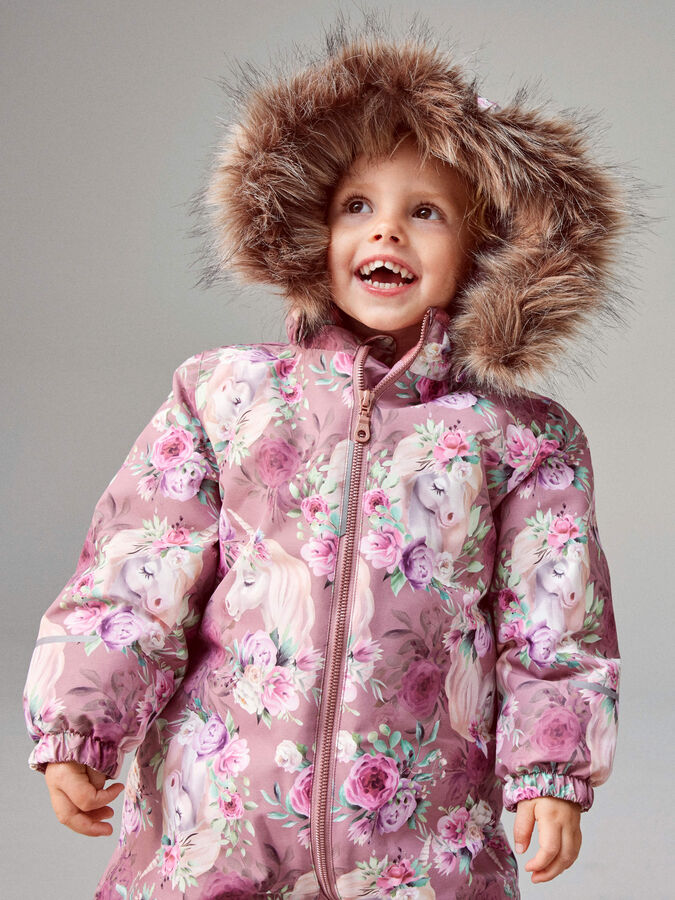 SNOW10 UNICORN SNOWSUIT - Toddler Girls\' | Pink | NAME IT® Finland
