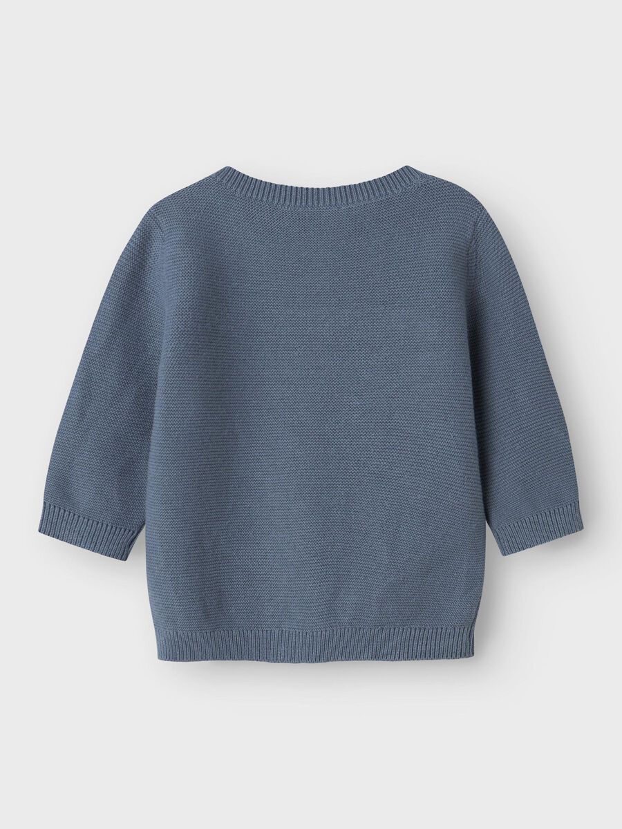 name it ØKOLOGISK BOMULD STRIKKET CARDIGAN, Blue Mirage, highres - 13242258_BlueMirage_002.jpg
