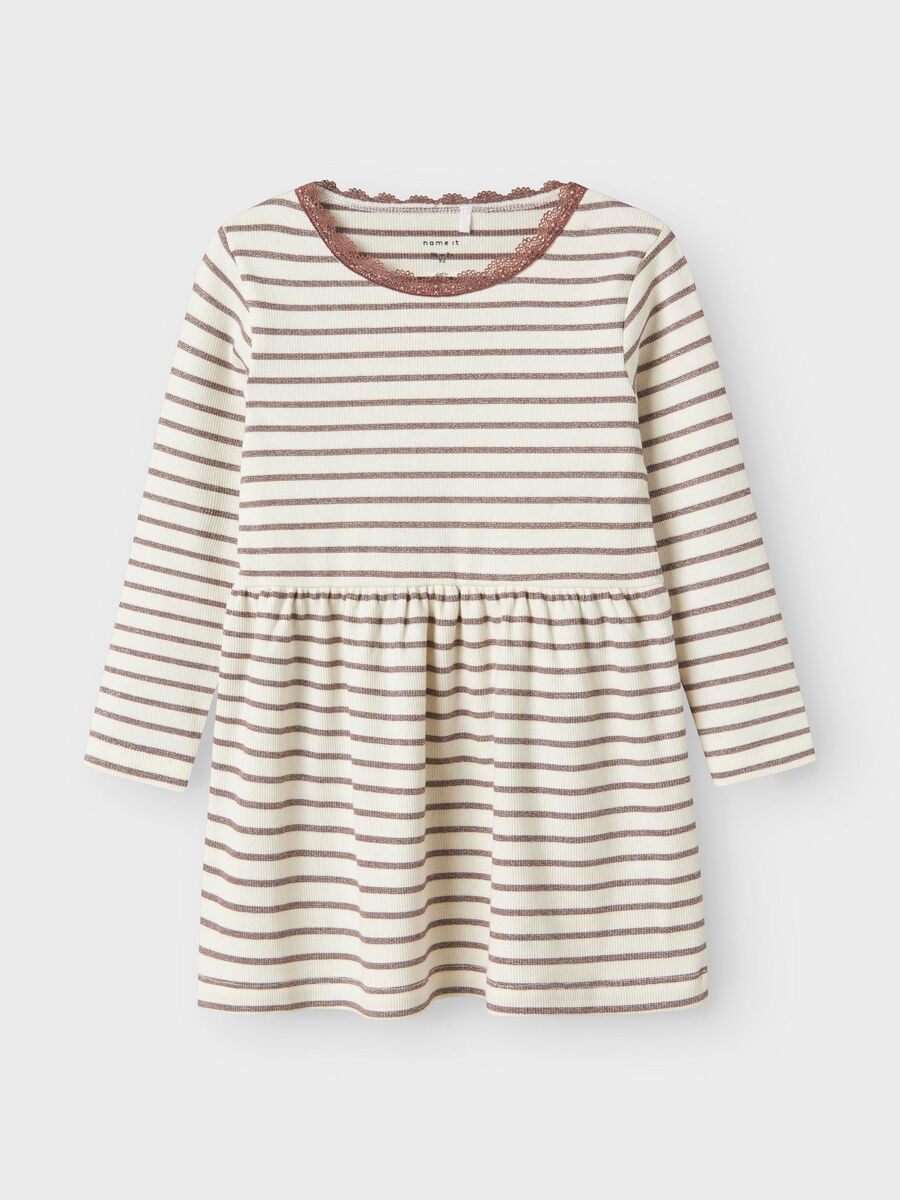 Product carousel image - STRIPED DRESS, Peppercorn | 1