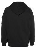 Name it EINFARBIGES HOODIE MIT REISSVERSCHLUSS, Black, highres - 13155750_Black_002.jpg