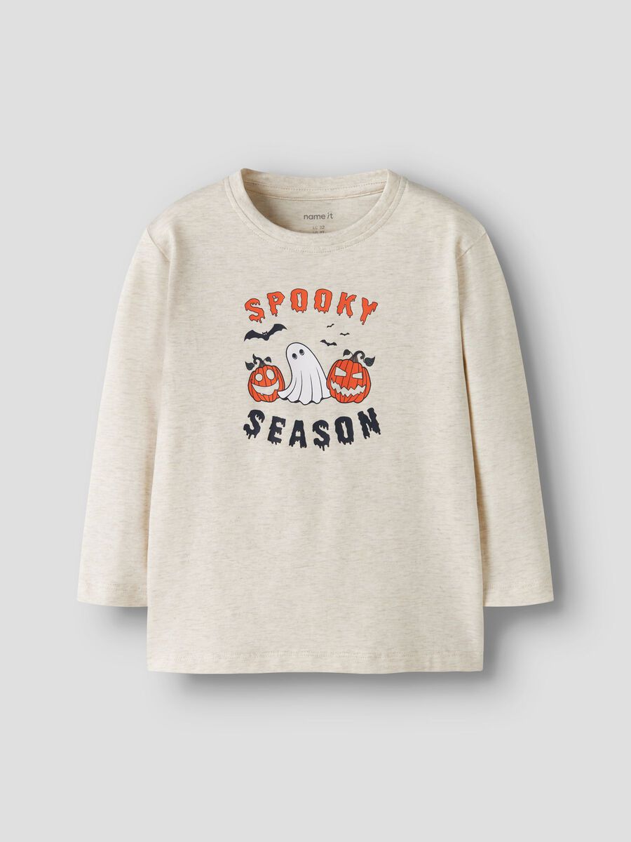 Carousel image 1 ORGANIC COTTON LONG SLEEVED TOP, Peyote Melange