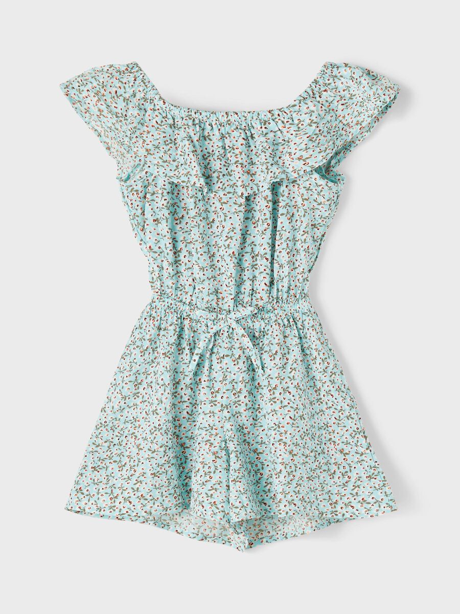 Name it FLORAL PRINT PLAYSUIT, Pastel Turquoise, highres - 13190642_PastelTurquoise_003.jpg