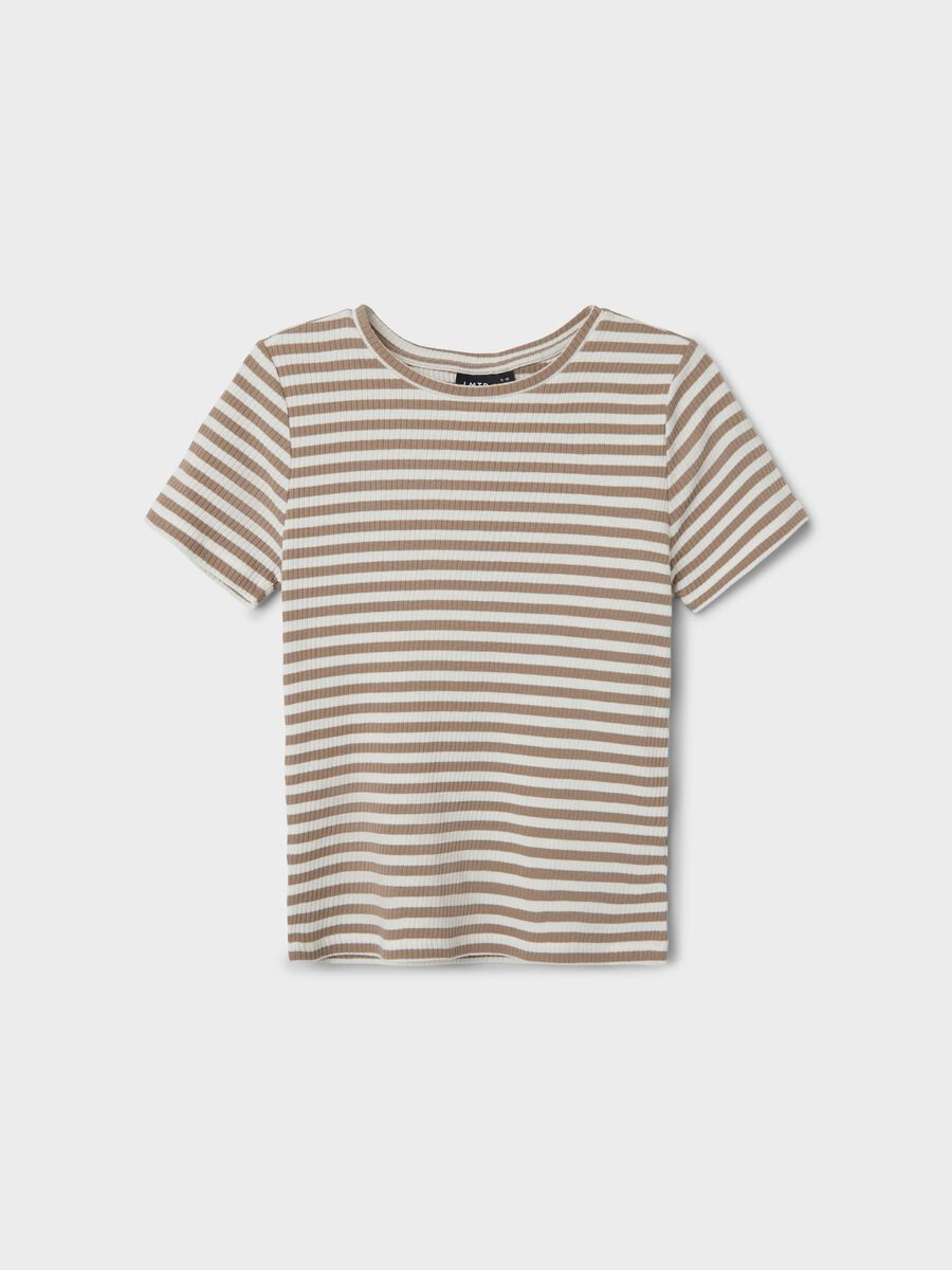 Name it STRIPED T-SHIRT, Mocha Meringue, highres - 13227320_MochaMeringue_1089555_003.jpg