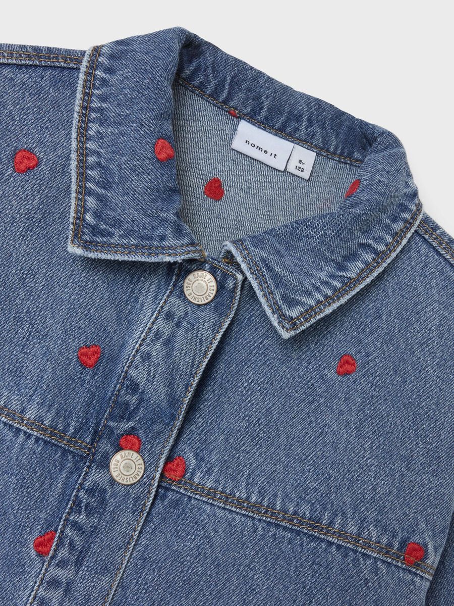 name it AVEC BRODERIE VESTE EN JEAN, Medium Blue Denim, highres - 13237176_MediumBlueDenim_1187744_005.jpg