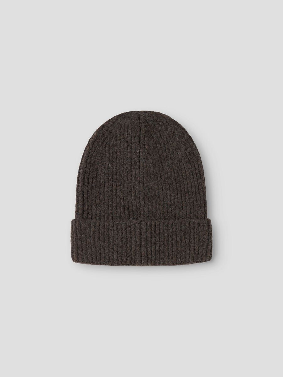 Product carousel image 2 BAGDE DETAIL BEANIE, Seal Brown