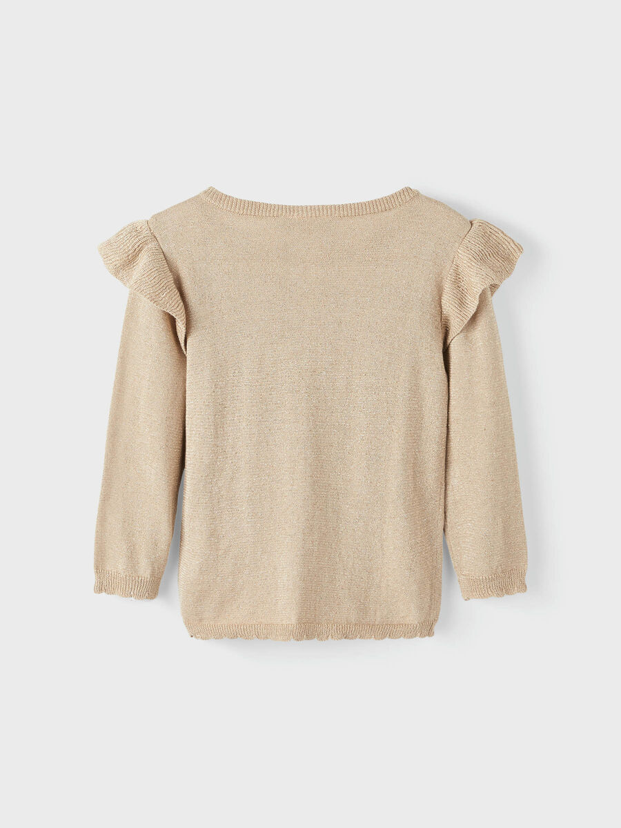name it GLITTER KNITTED CARDIGAN, White Pepper, highres - 13195712_WhitePepper_002.jpg