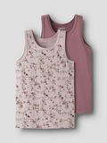 Product image thumbnail - 2 PACK ORGANIC COTTON TANK TOP, Violet Ice | 1