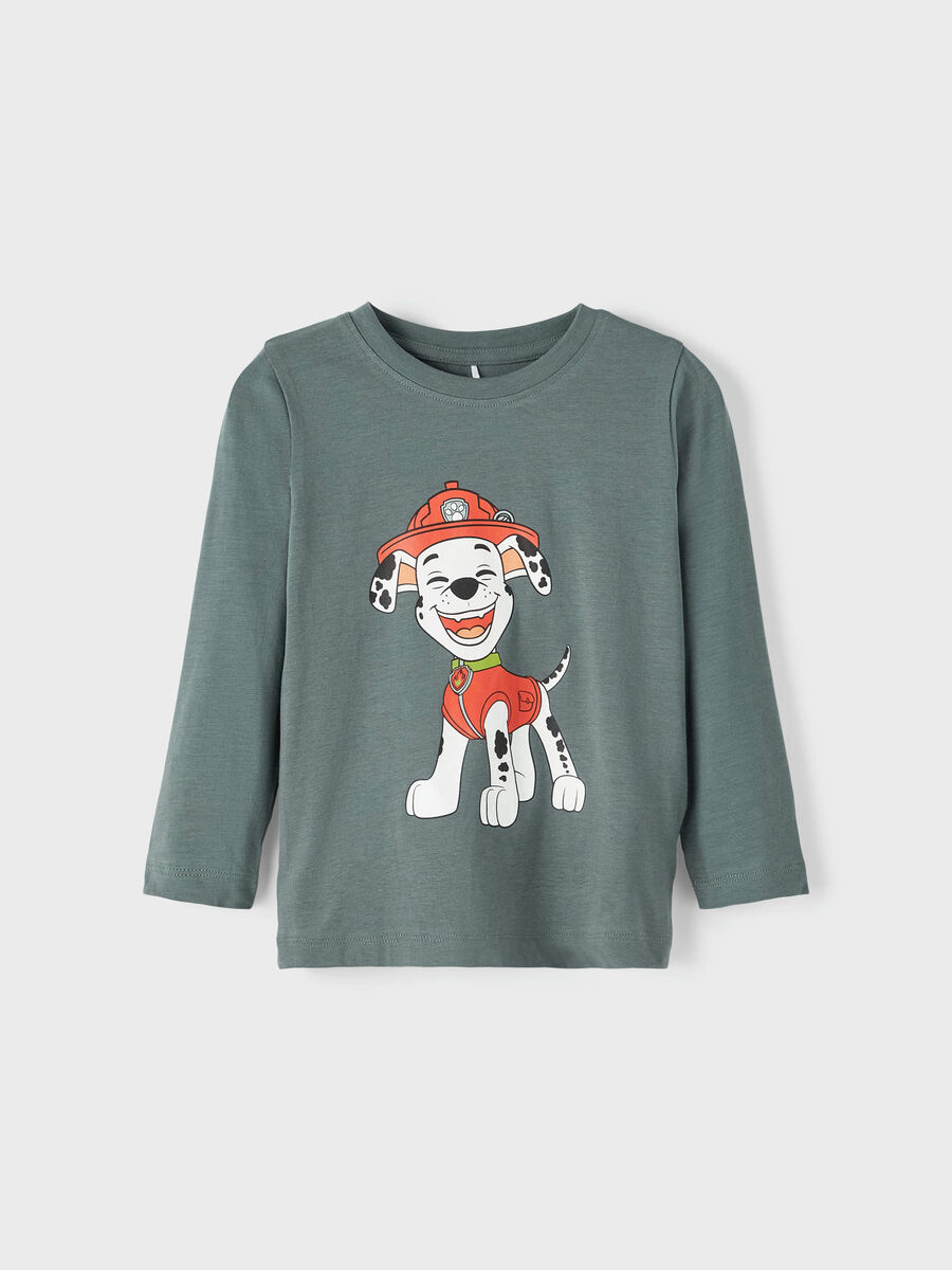 Name it PAW PATROL LONG SLEEVED TOP, Balsam Green, highres - 13208023_BalsamGreen_003.jpg