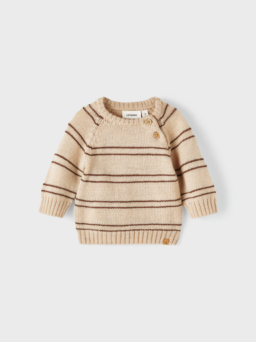 Name it STRIPED KNITTED TOP, Warm Sand, highres - 13210453_WarmSand_003.jpg