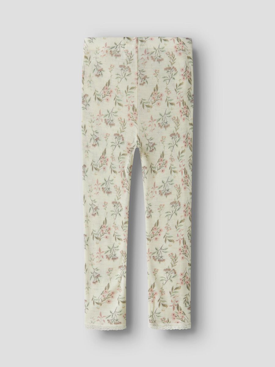 Carousel image 4 MERINOULL LEGGINGS, Snow White