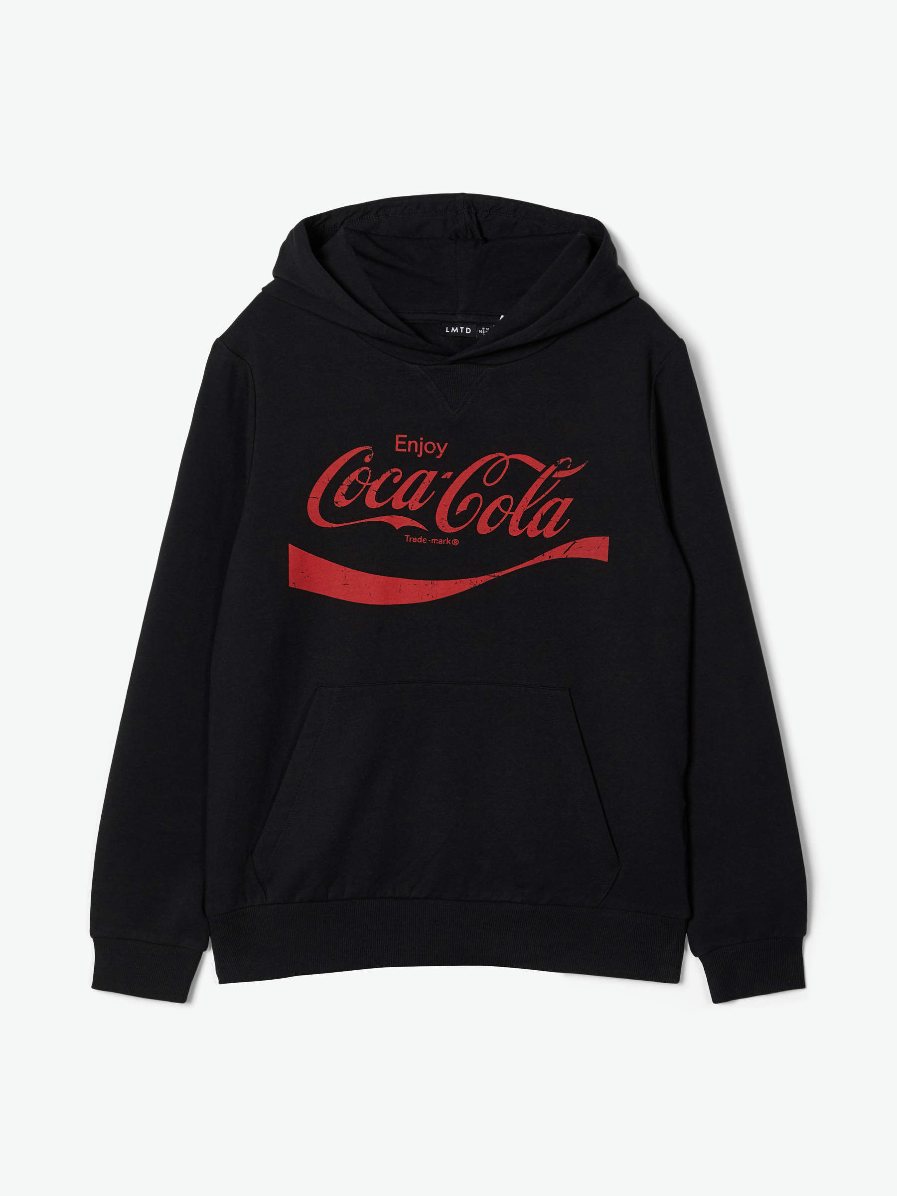 Black coca cola hoodie top