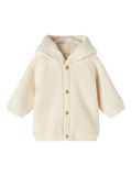 Name it HOODED KNITTED CARDIGAN, Buttercream, highres - 13207130_Buttercream_001.jpg