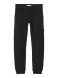 Name it COTTON TWILL CARGO TROUSERS, Black, highres - 13190262_Black_001.jpg