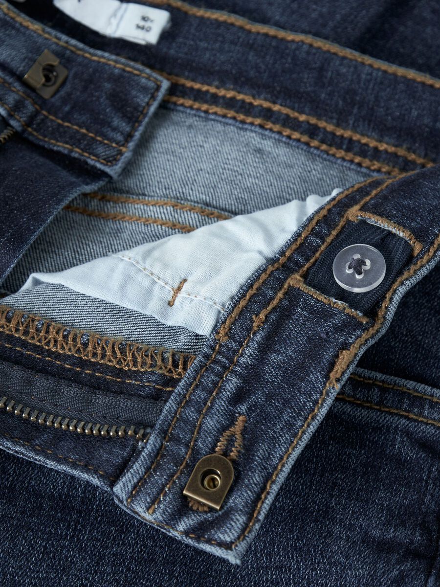 Carousel image 3 STRAIGHT FIT JEANS, Dark Blue Denim