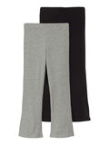 Name it 2-PACK BOOT-CUT COTTON JERSEY TROUSERS, Black, highres - 13182494_Black_001.jpg