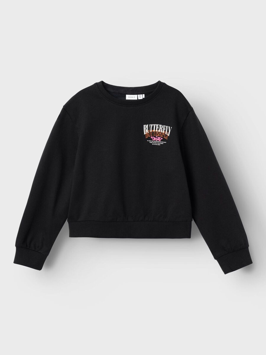 Name it LOOSE FIT SWEATSHIRT, Black, highres - 13233351_Black_003.jpg