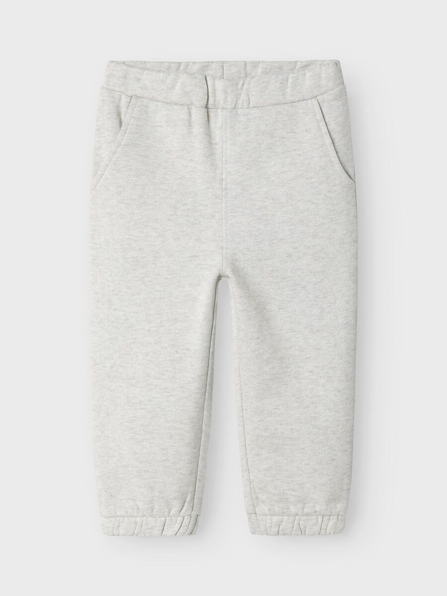 name it REGULAR FIT SWEATPANTS, Light Grey Melange, highres - 13242013_LightGreyMelange_003.jpg