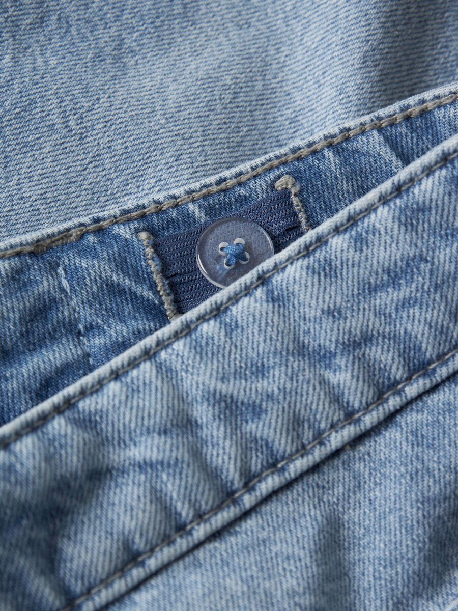 Carousel image 4 REGULAR FIT LONG DENIM SHORTS, Light Blue Denim