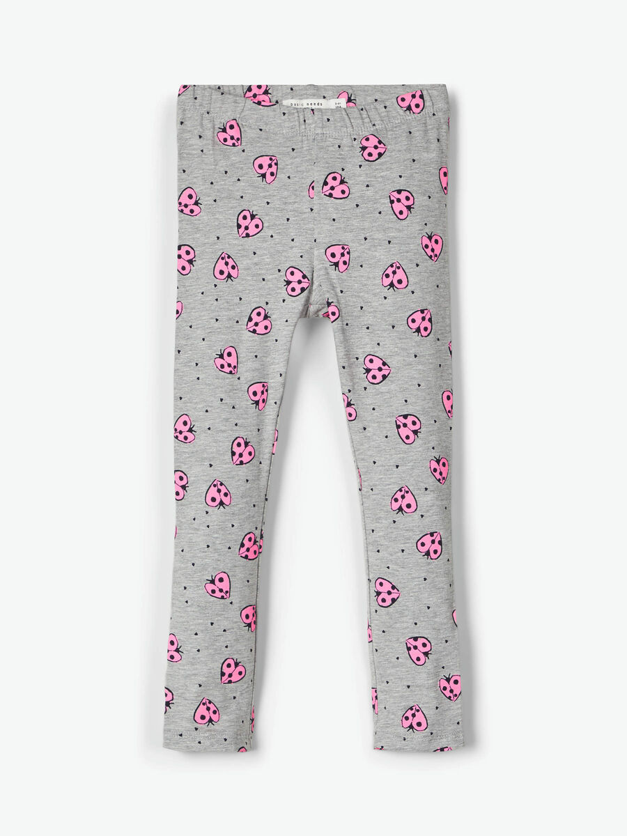 Name it IMPRIMÉ COCCINELLE COTON LEGGINGS, Grey Melange, highres - 13170881_GreyMelange_003.jpg