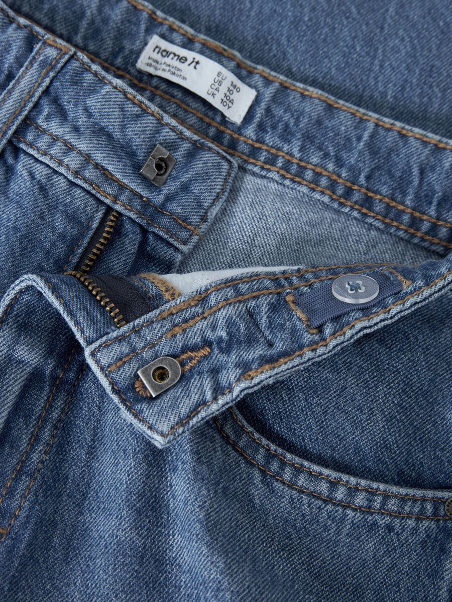 Carousel image - SKATER JEANS, Medium Blue Denim | 5