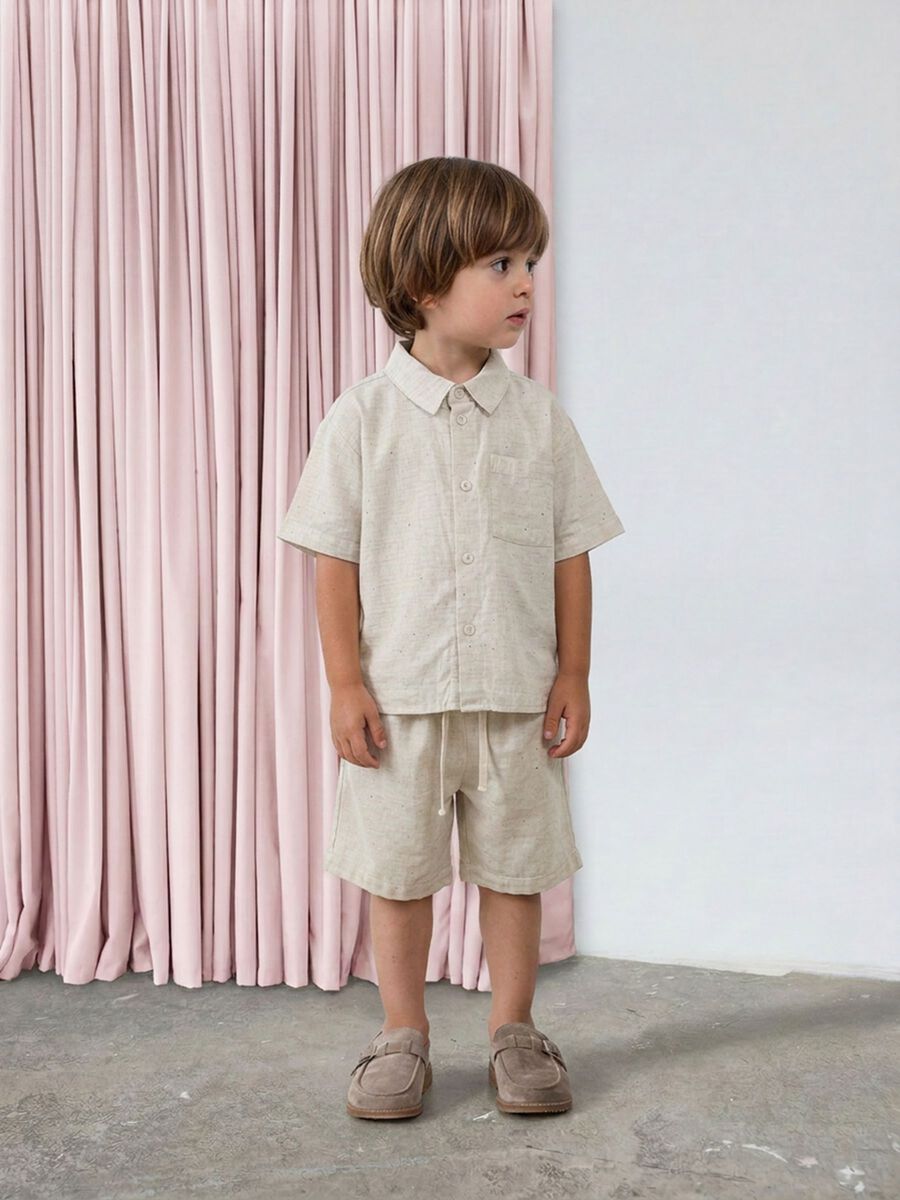 Carousel image - SHORT SLEEVED SHIRT, Peyote Melange | 3